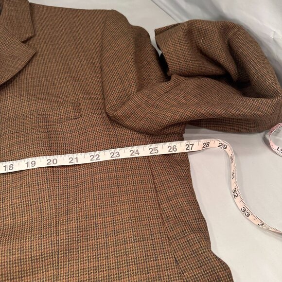Ralph Lauren Houndstooth Sport Coat Mens Blazer Jacket Lambswool Single Breasted - Picture 16 of 16